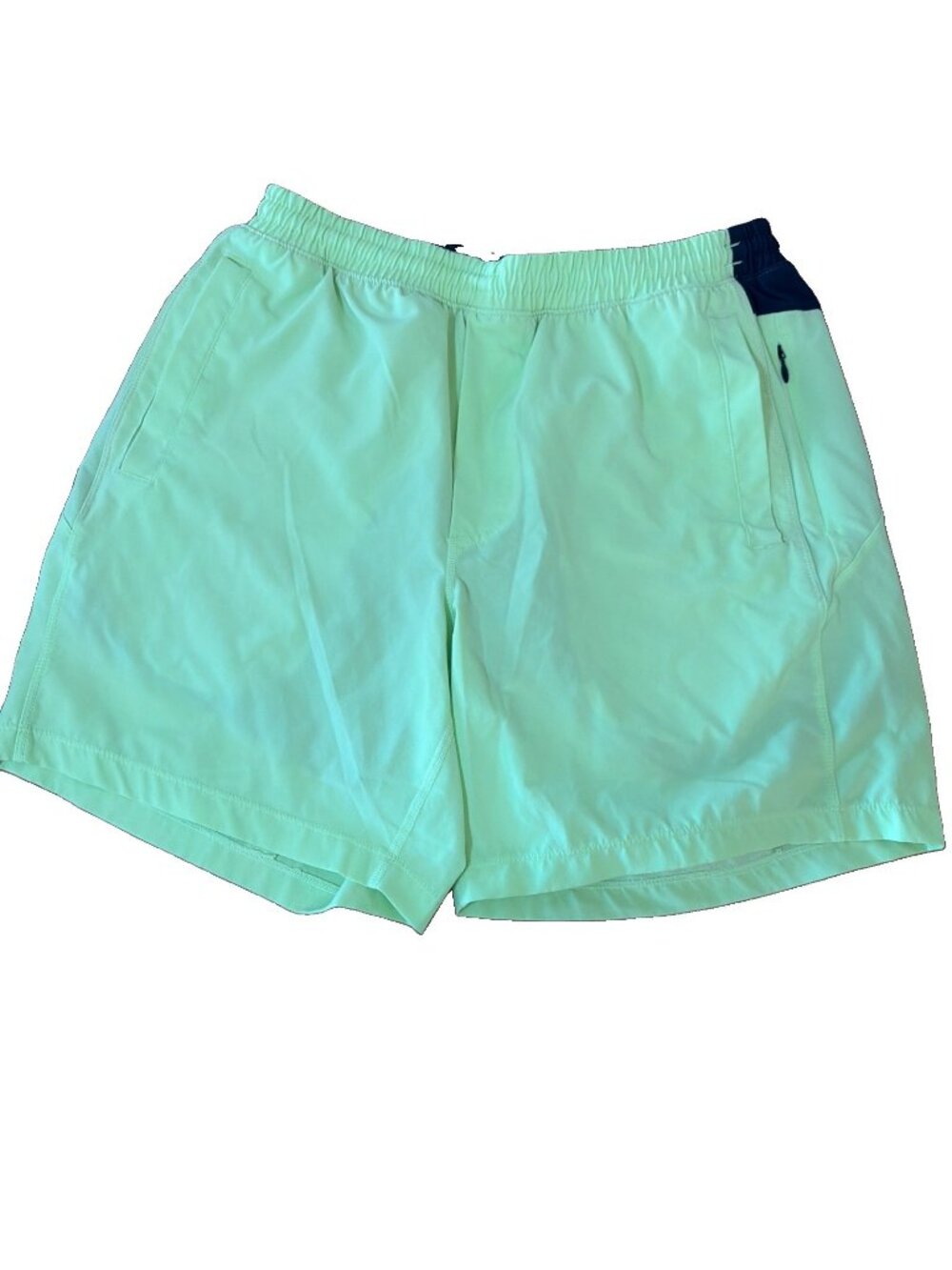 BirdDogs Men's Neon Green&navy Classic Gym Shorts Sz L  Boom For Your Boomstick